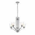 Chloe Lighting 24 in. Kayla Transitional 5 Light Chandelier Fixture, Chrome CH2S944CM24-UC5